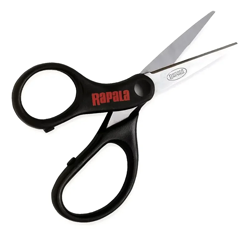 TESOURA RAPALA ACO INOX PRETA MULTIFILAMENTO