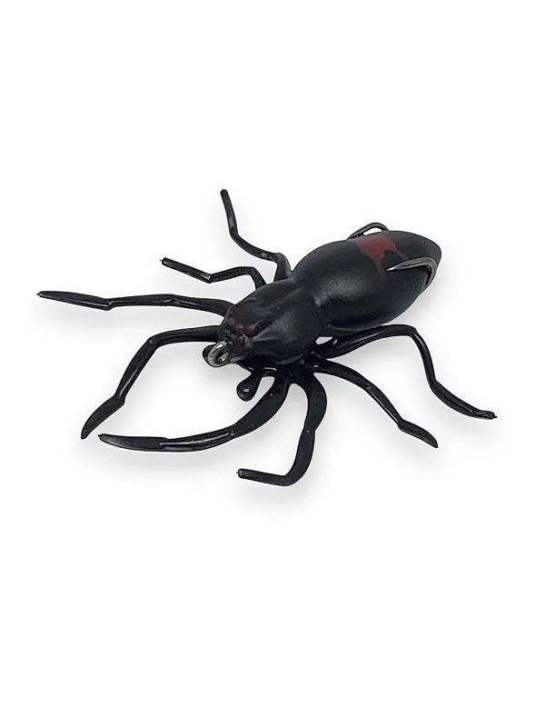 Isca Lizard Tarântula 5cm/5,3g cor 01 black em silicone e anzol anti enrosco LF5TT-01