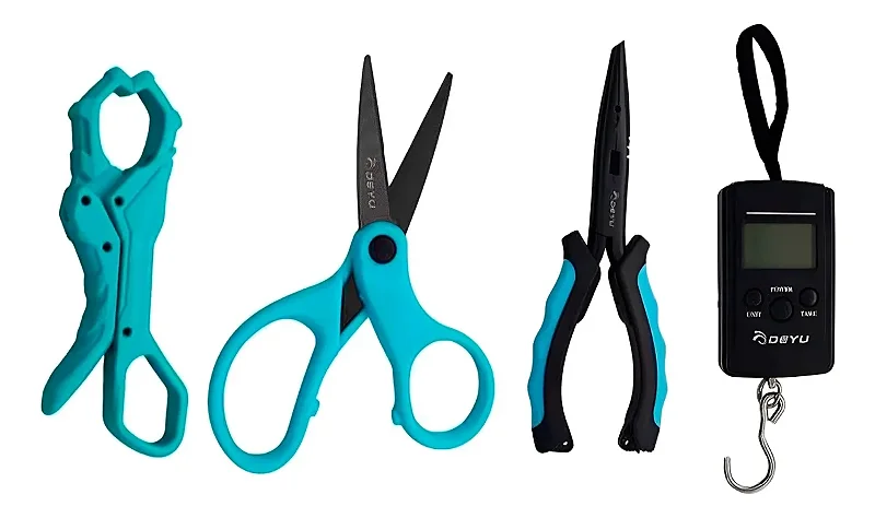 Kit Alicate + pega peixe + balanca + tesoura DYZ-001 Deyu