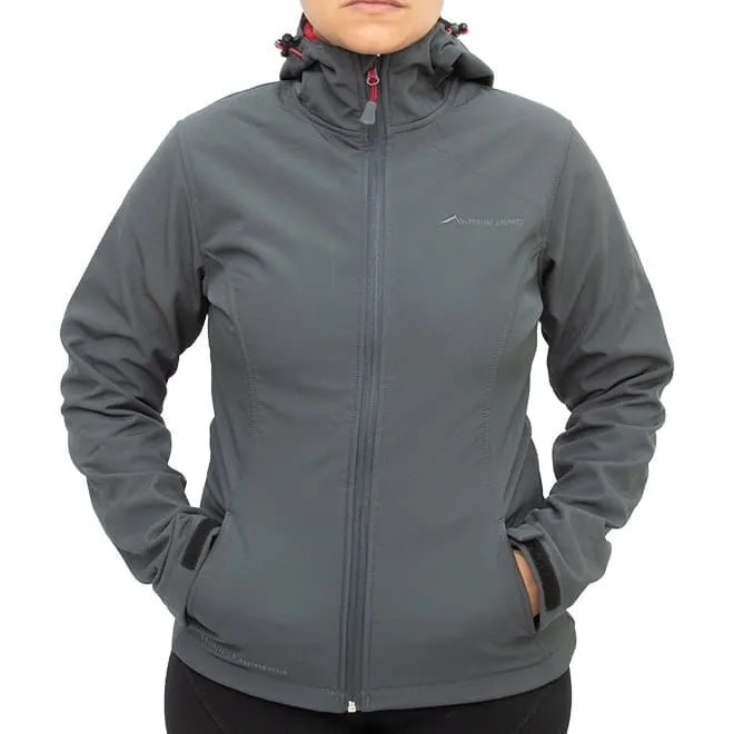 Abrigo Grafite com Vermelho Trilhas Cinturata - Trilhas e Rumos