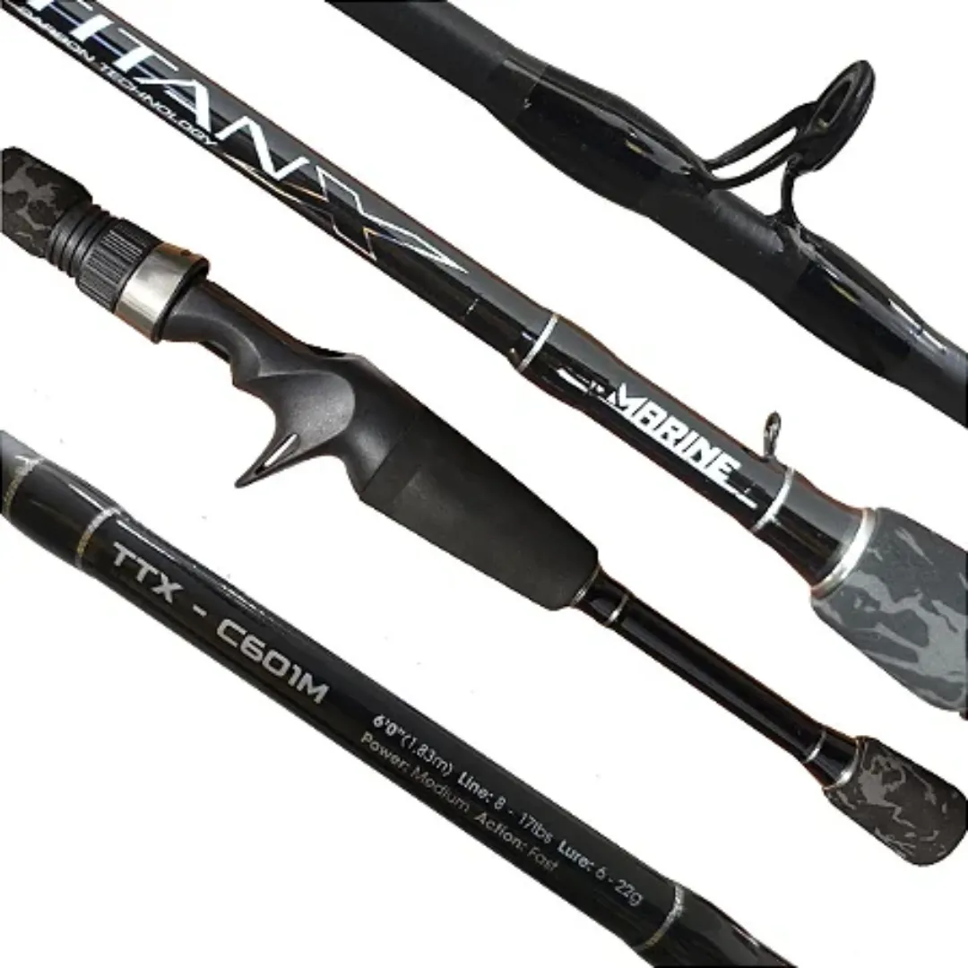 Vara Marine Sports Titan X 6'6" (1,98m) 25 Lbs para carretilha