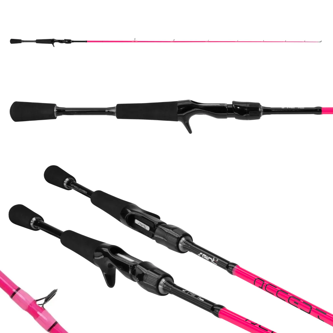 Vara para carretilha Saint Plus Accept Pink 5'6" (1,68m) 17Lbs - para carretilha