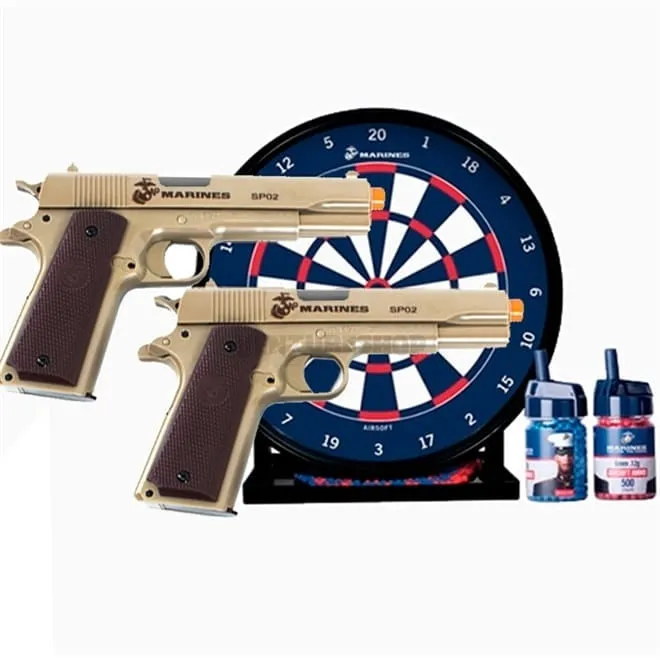 Airsoft Competition Target Kit Crosman com 2 Pistolas + Alvo + 1000BBs