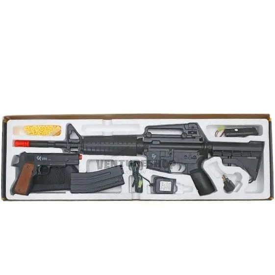 Airsoft Defender Strike Kit Rifle GF M4 + Pistola GF 1912 - Crosman