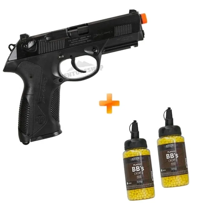 Airsoft Kit Pistola Beretta Px4 Storm Spring + BBs