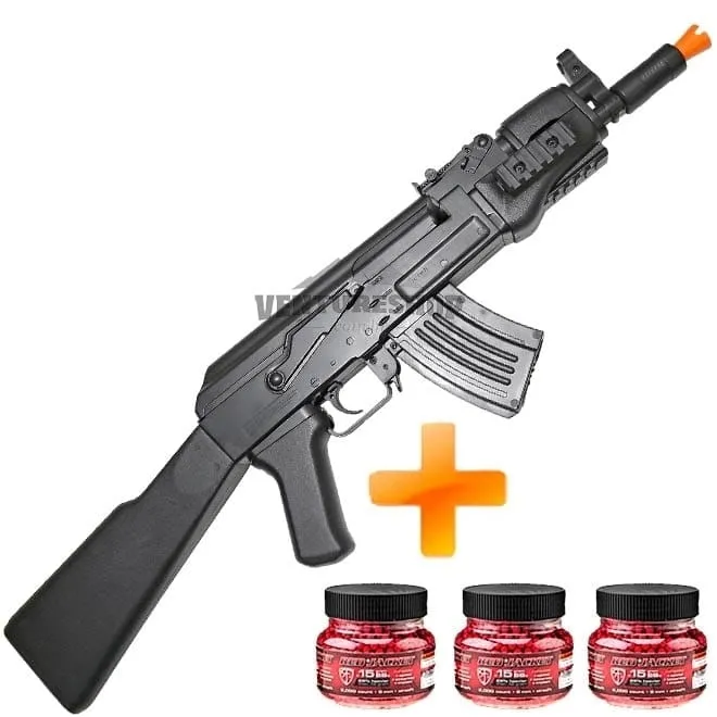 Airsoft Red Jacket AKU 47 Rifle Elétrico AEG + BBs