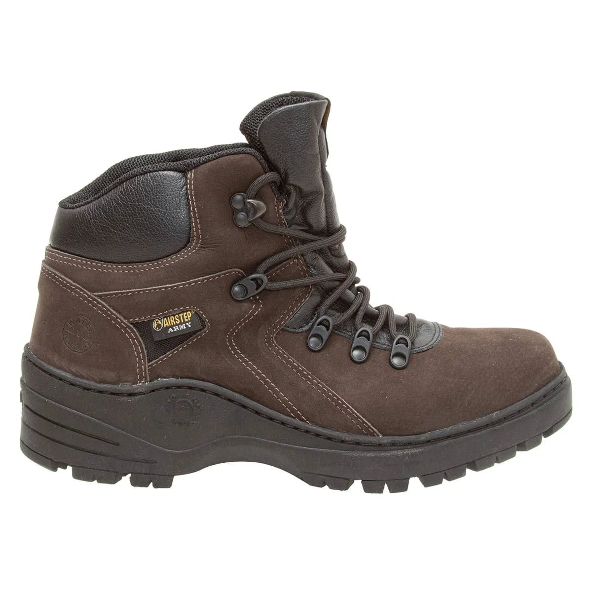 Airstep Bota tática Militar Cano Curto Café 8820-3