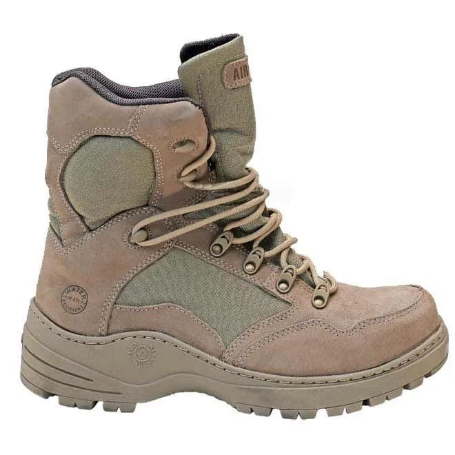 Airstep Bota tática Militar Coturno Cano Alto Combat Desert 8600-6