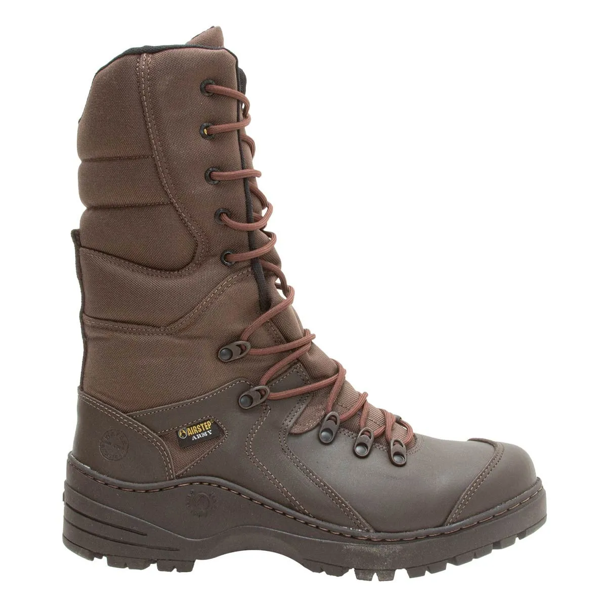 Airstep Bota tática Militar Coturno CanoAlto Marrom PQD 8995-7