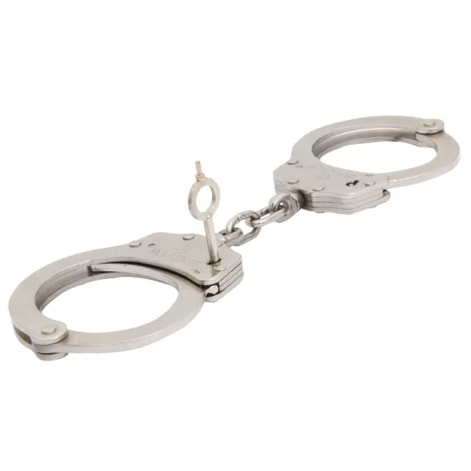 Algema de Pulso de Corrente em Aço Carbono Prata Niquelado Fosco - Invictus