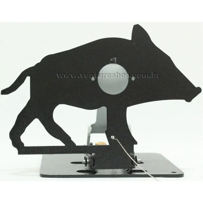 Alvo para Field Target Javali - Metálico e Rebatível