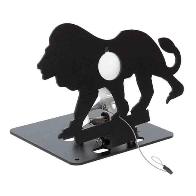 Alvo para Field Target Leão de Lado - Metálico e Rebatível