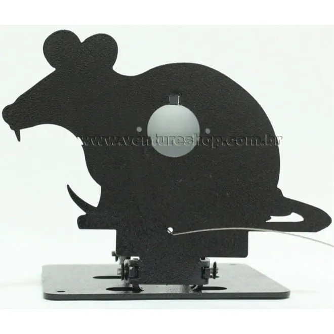 Alvo para Field Target Ratazana - Metálico e Rebatível