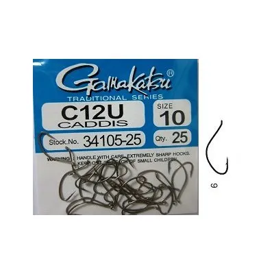 Anzol de Fly Gamakatsu C12U Caddis Nº16 c/25un