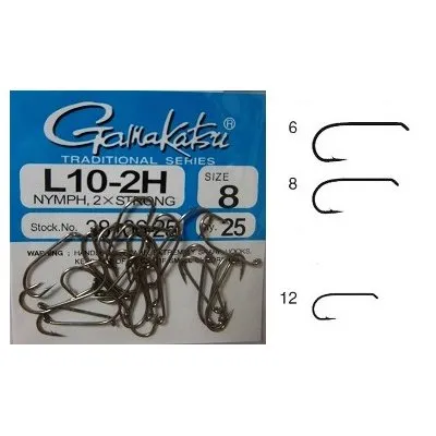 Anzol de Fly Gamakatsu L10-2H Nº12 c/25un