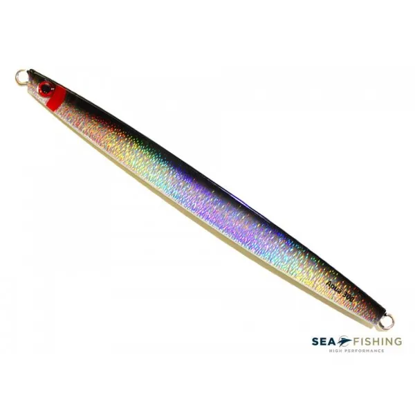 Isca artificial metal Jig Sea Fishing modelo Apuã 250g cor Preto - Glow