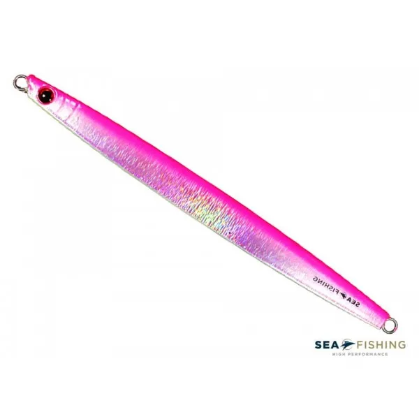 Isca artificial metal Jig Sea Fishing modelo Apuã 75g cor Rosa - Glow