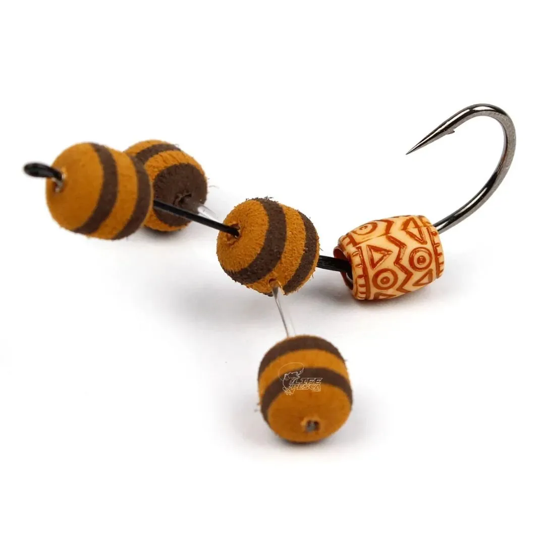 Anteninha Pé De Galinha Barão Eva Boleado 9mm C/ Miçanga