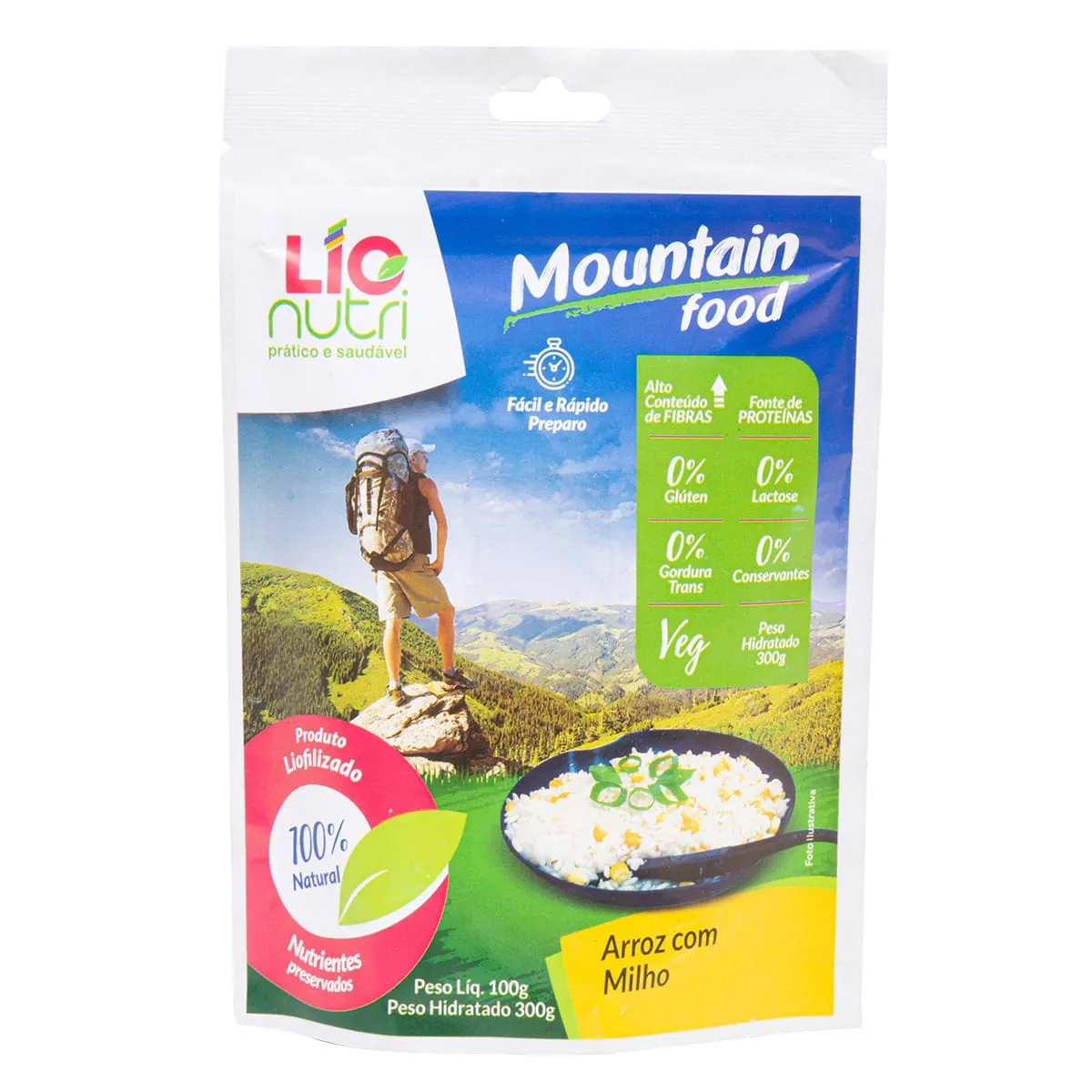 Arroz com milho Liofilizado - Lio Nutri