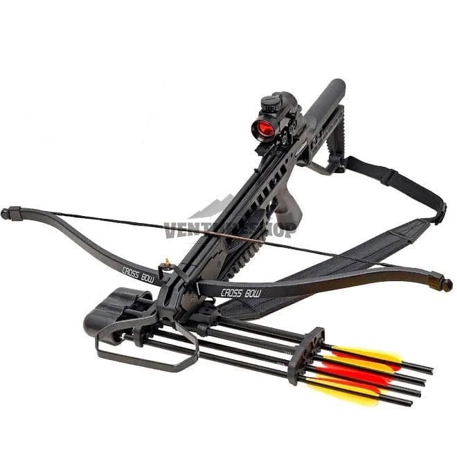 Balestra Recurva 175 Lbs + Reddot + Quiver + Bandoleira MK-XB21BK