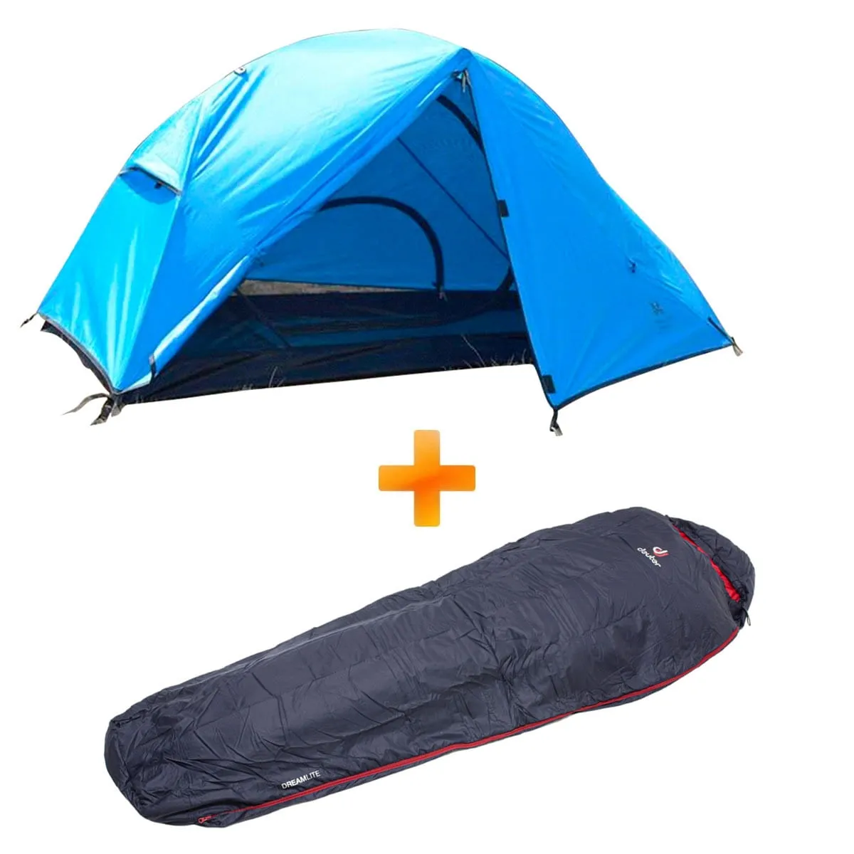 Barraca Camping 1 Pessoa Delatite 1 Skyline N1 Azteq + Saco de Dormir Deuter