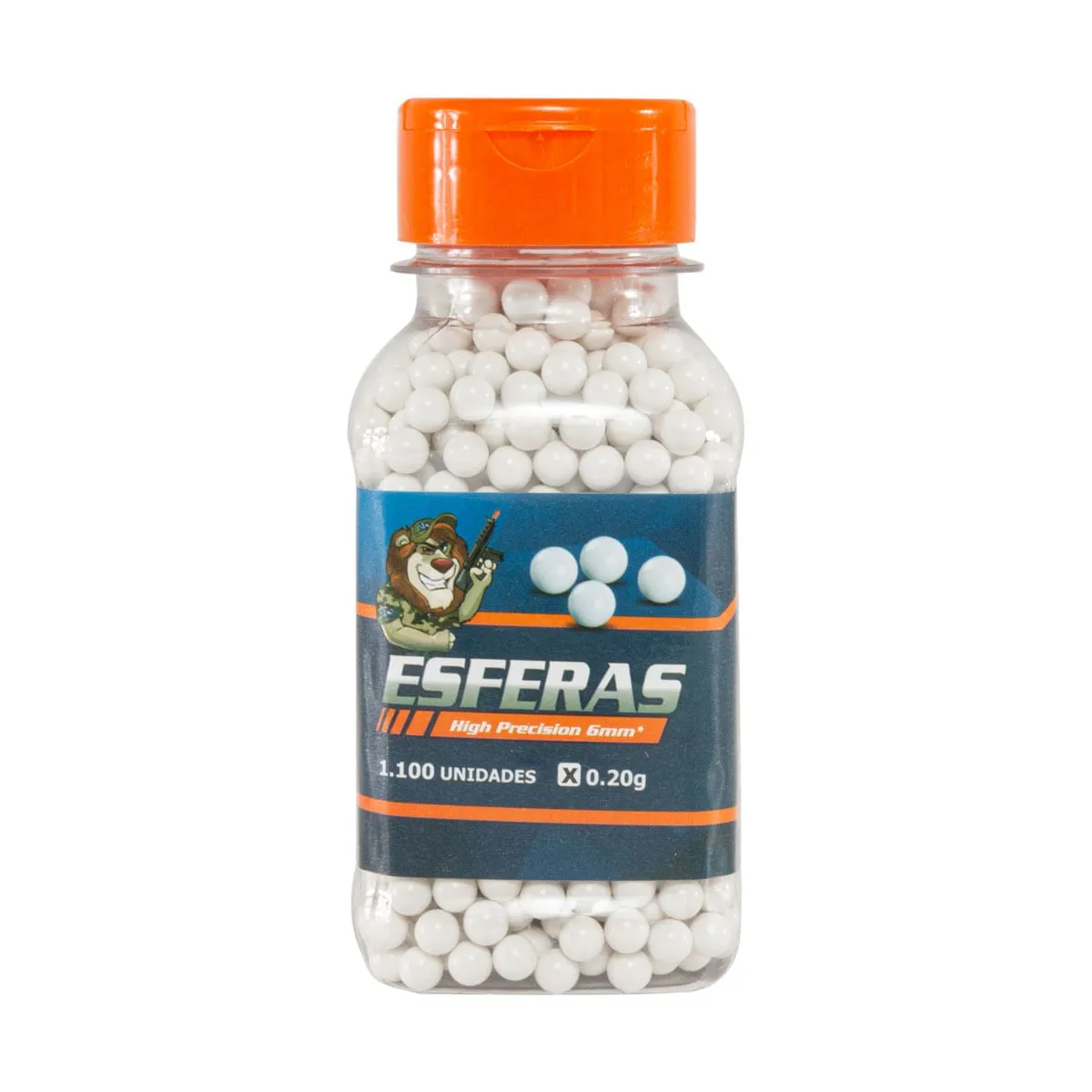 BB's Munição de Airsoft 0.20g com 1100un - Leão Modelismo