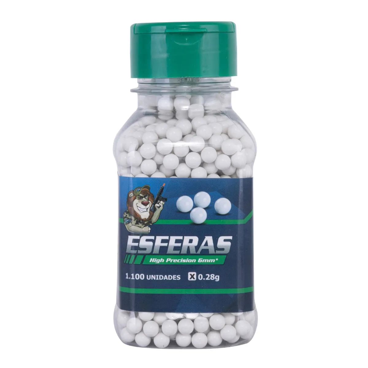 BB's Munição de Airsoft 0.28g com 1100un - Leão Modelismo