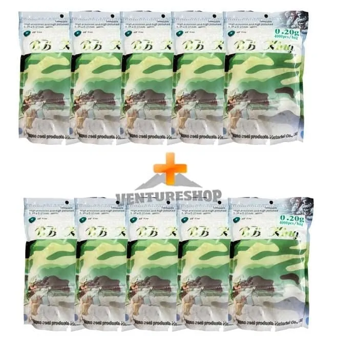 BBs Munição para Airsoft 0.20g BB King 10 Pacotes