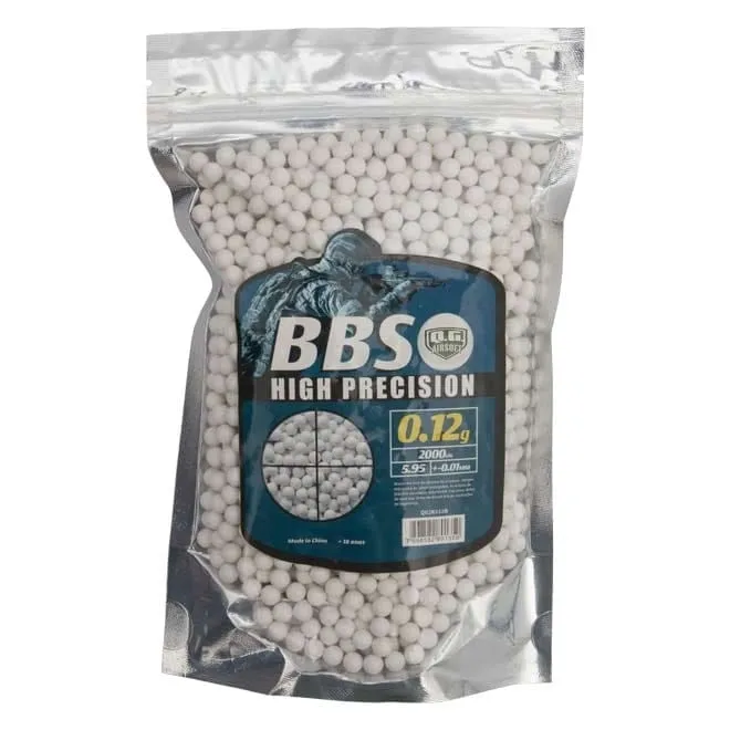 BBs para Airsoft 0.12g 2000un - QG Airsoft