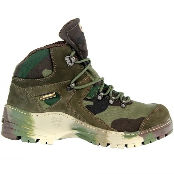 Bota / Tênis Militar Selva Camuflada Verde - Cardume (Cano Alto)