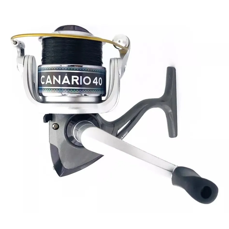 Molinete Albatroz Canário Tamanho 40 Com Linha Cor Black