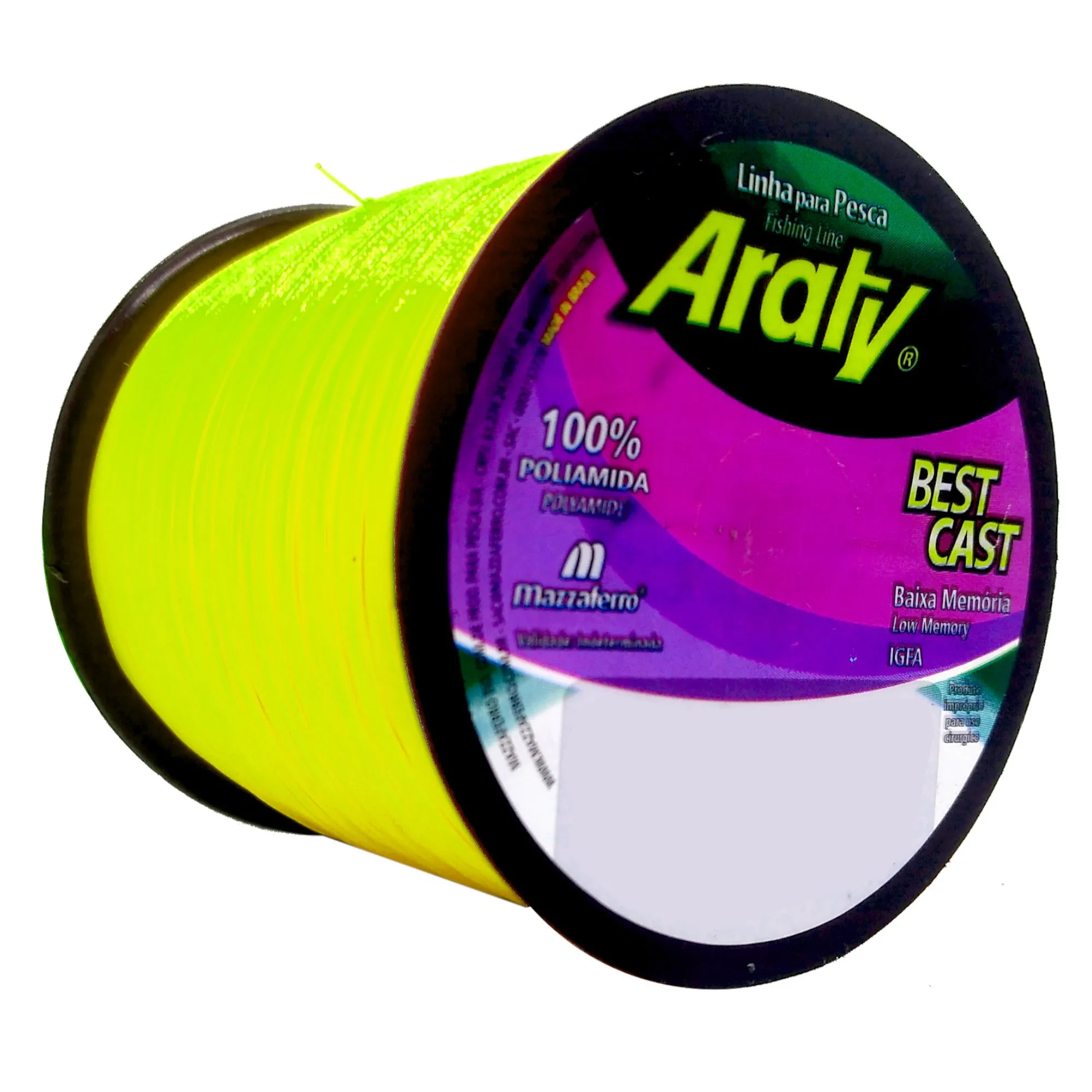 Linha Best Cast Monofilamento Araty - 100g Amarelo