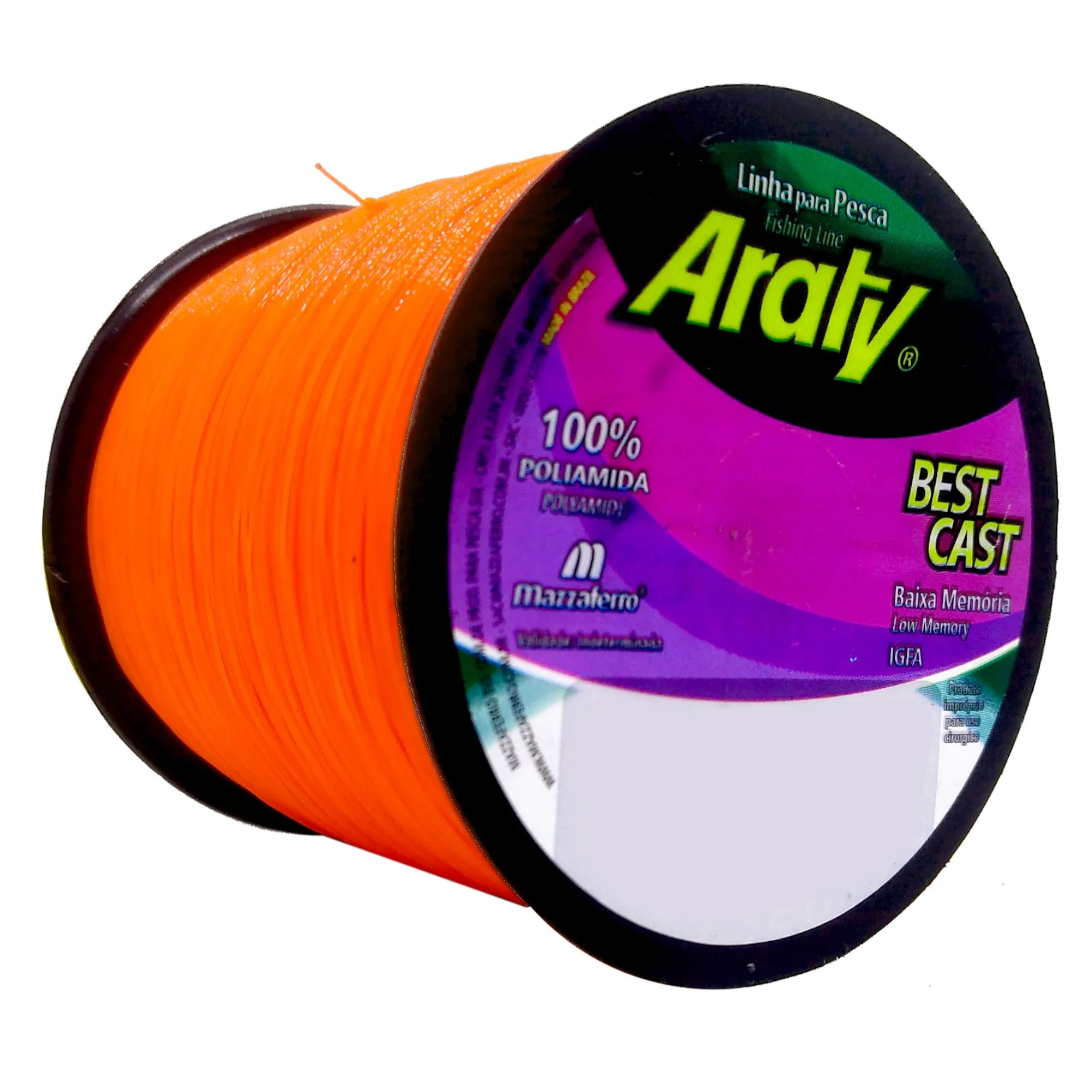 Linha Monofilamento Araty Best Cast - 100g Laranja