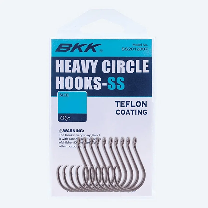 ANZOL SS HOOKS HEAVY CIRCLE BKK Tam 8/0 c/5unidades