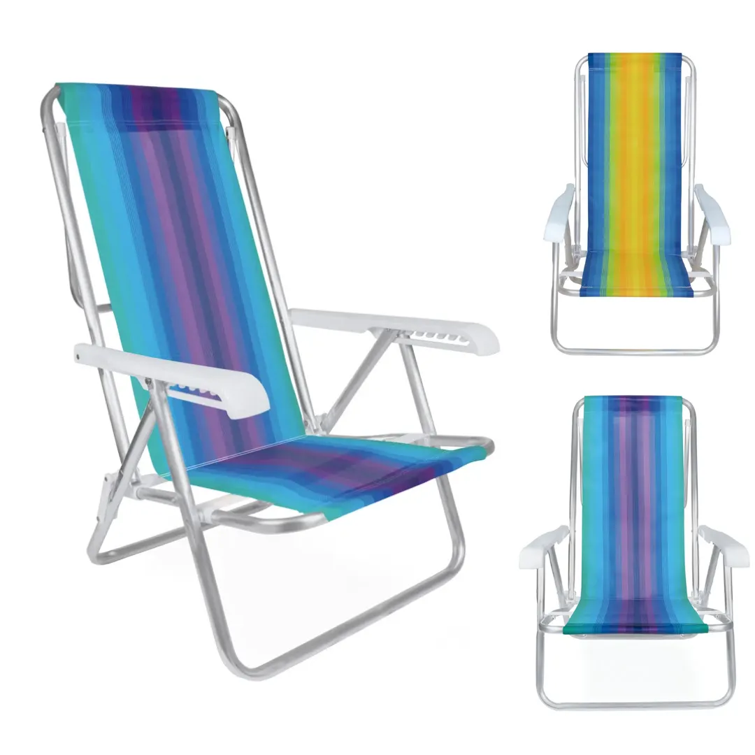 Cadeira Reclinável Alumínio 8 Posições