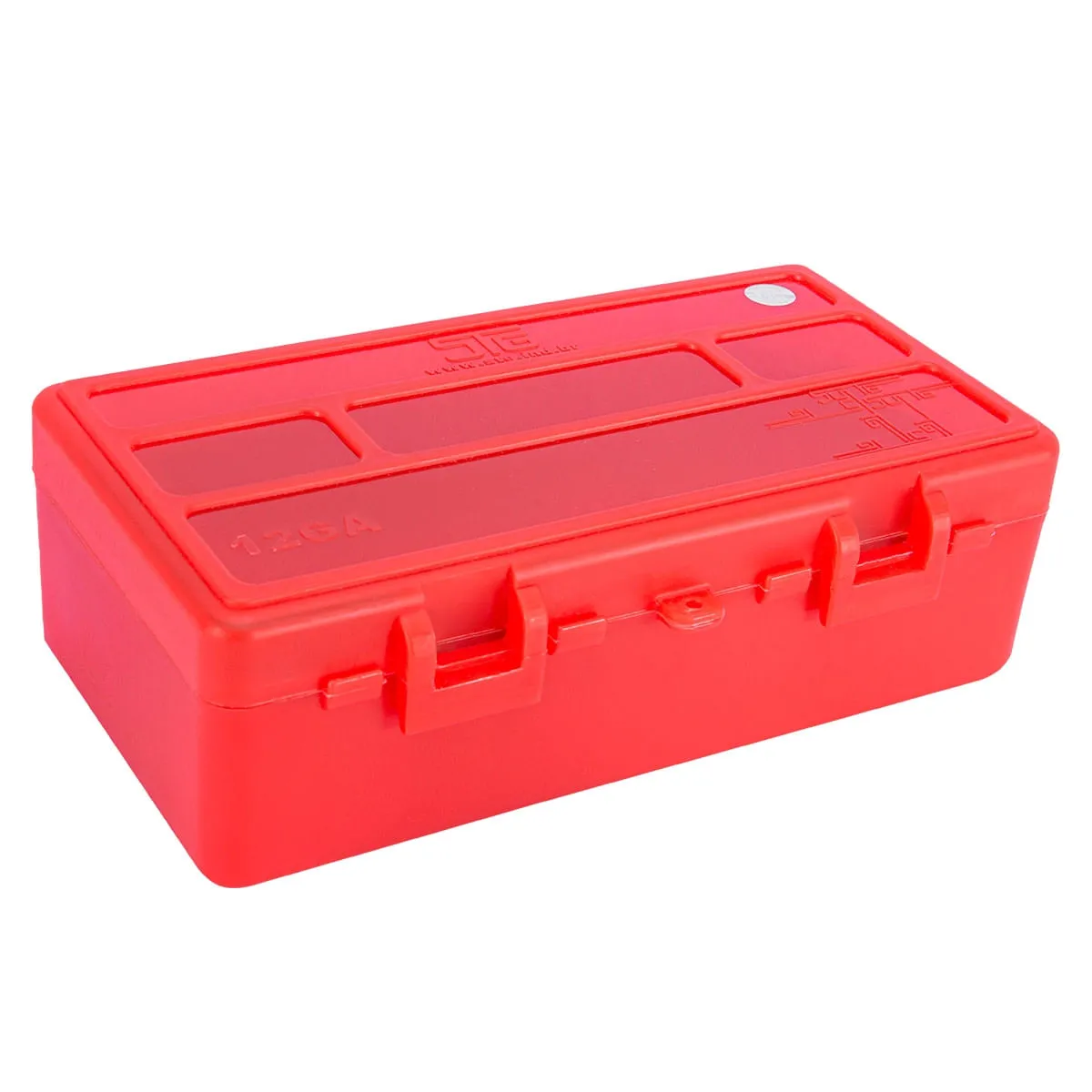 Caixa de Munição Ammo Box 50un Cal 12GA Vermelha - Shotgun