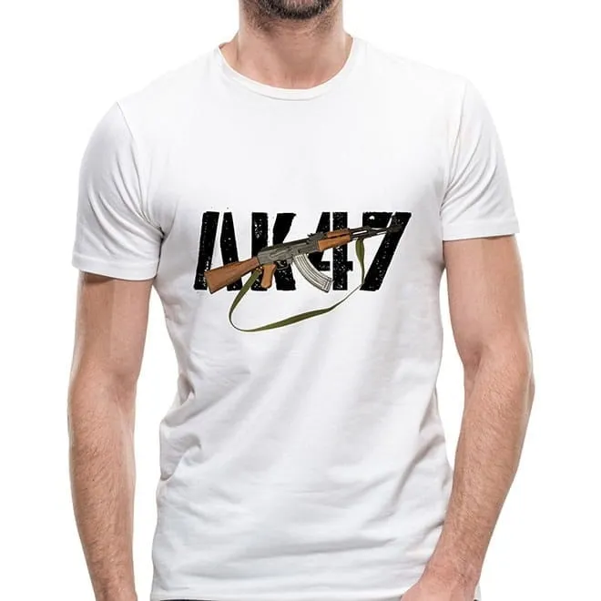 Camiseta Airsoft Branca AK-47 - VNTR