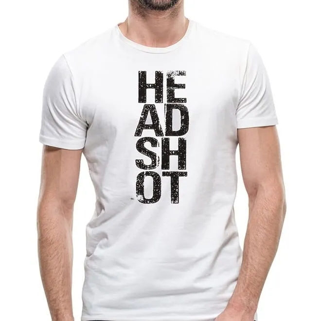 Camiseta Airsoft Branca Headshot - VNTR