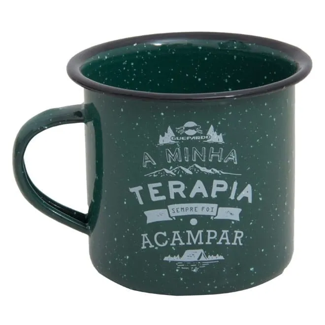 Caneca de Ferro Esmaltada Camping - Guepardo