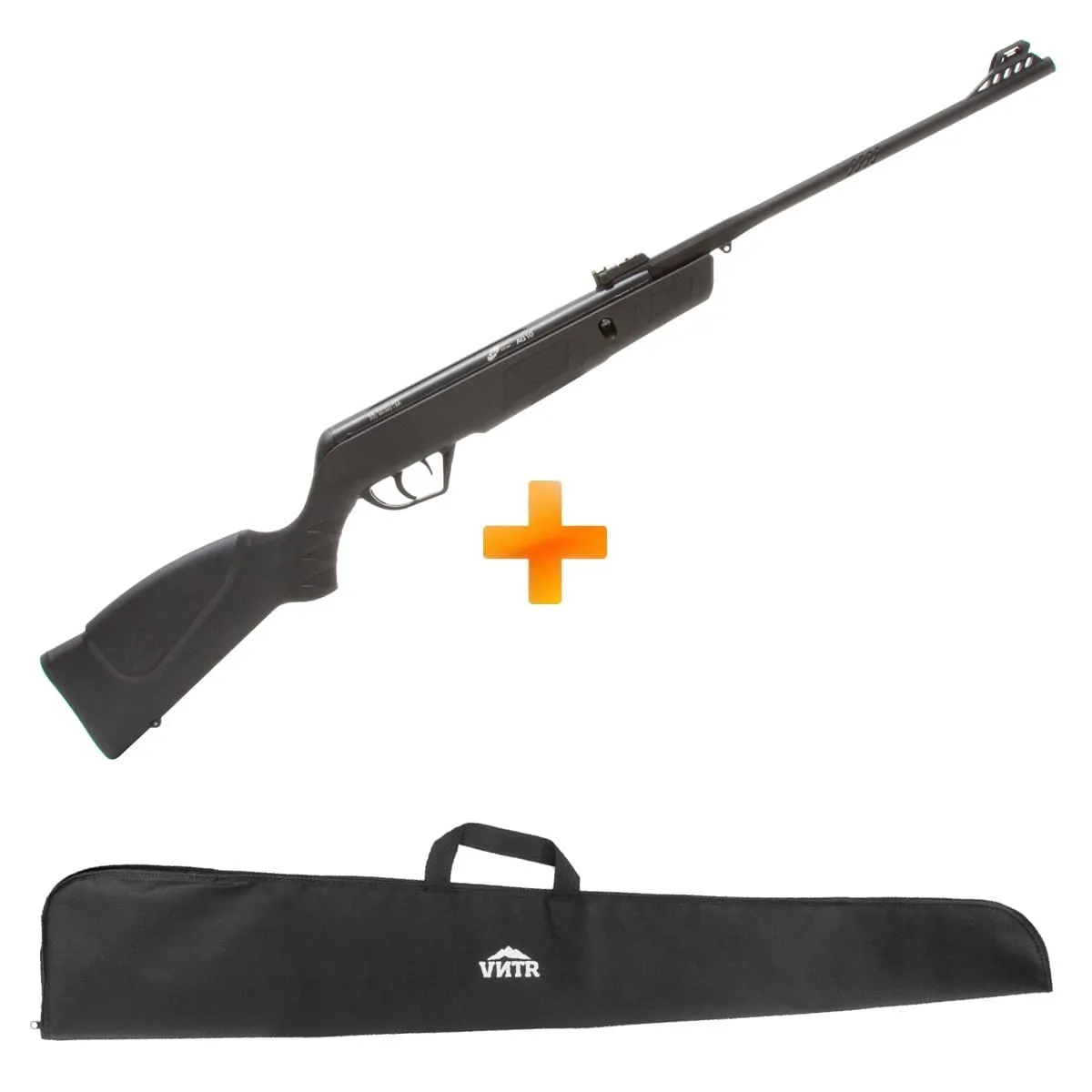 Carabina de Pressão CBC AG10 4.5mm Oxidada Preta + Capa