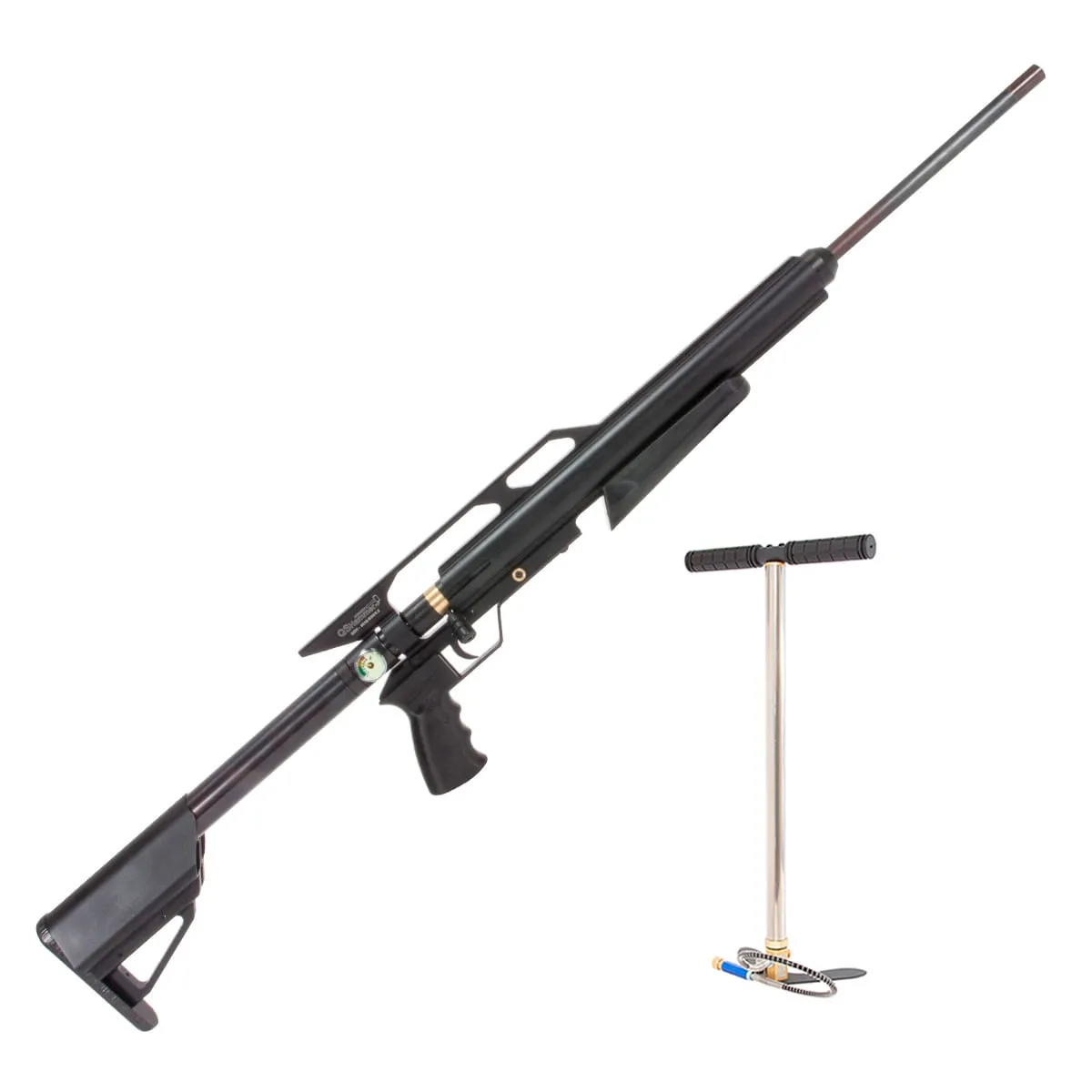 Carabina de Pressão PCP QS Hammer 5.5mm - Quick Shot + Bomba + Capa + Chumbinho