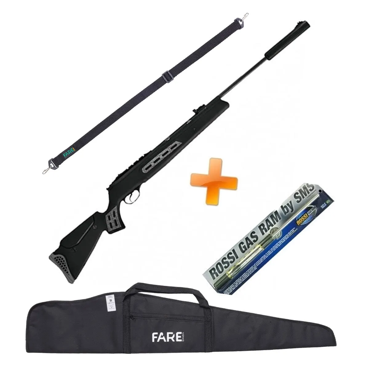 Carabina Hatsan 125 Sniper 5.5mm SAS + Gas Ram 75kg Instalado + Capa