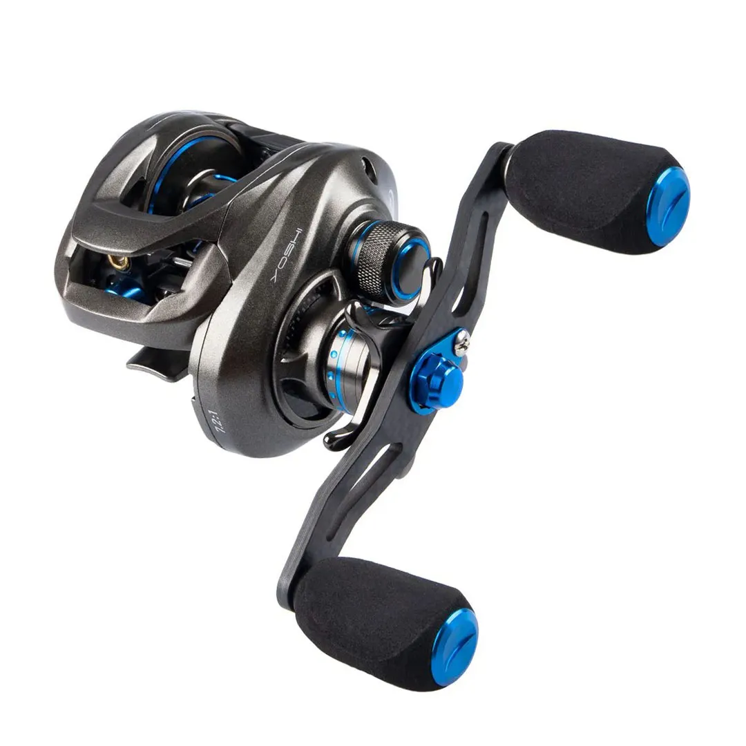 Carretilha Pesca Esportiva Daisen Yoshi Carbono 12 rolamentos Drag 6Kg 7.2:1
