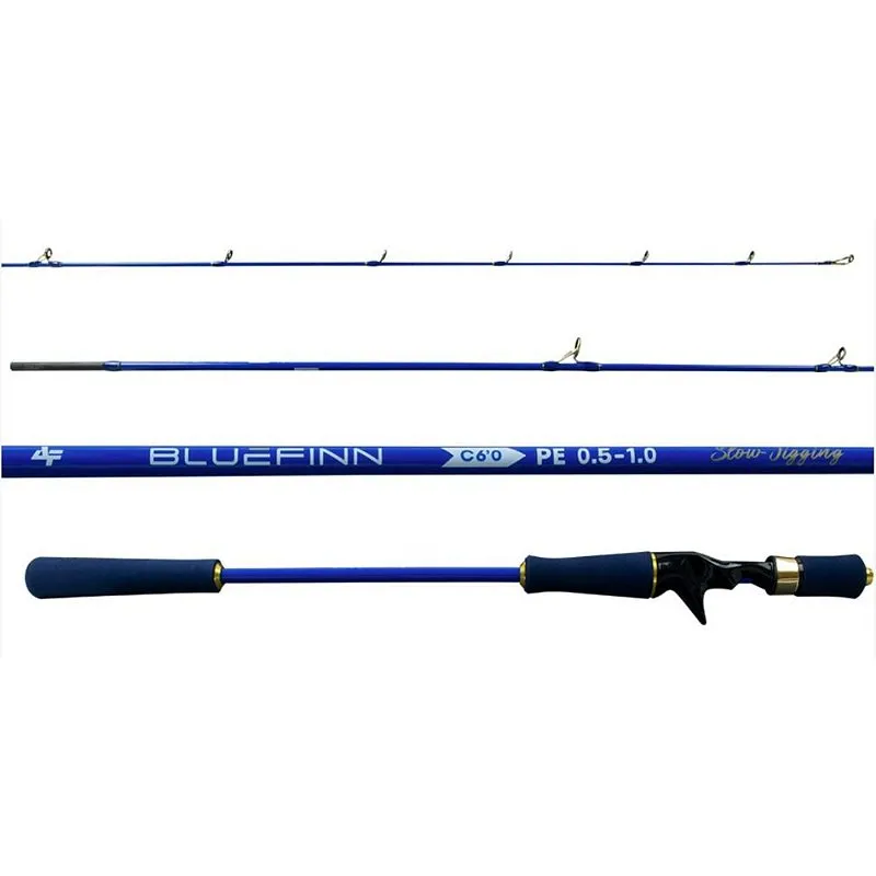 Vara Carretilha BLUE FINN SLOW JIGGING C 632 PE 0.8-1.5 SOLID CARBONO