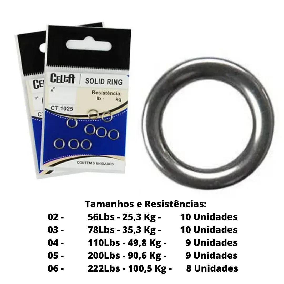 Argola Solid Ring Celta - Nickel