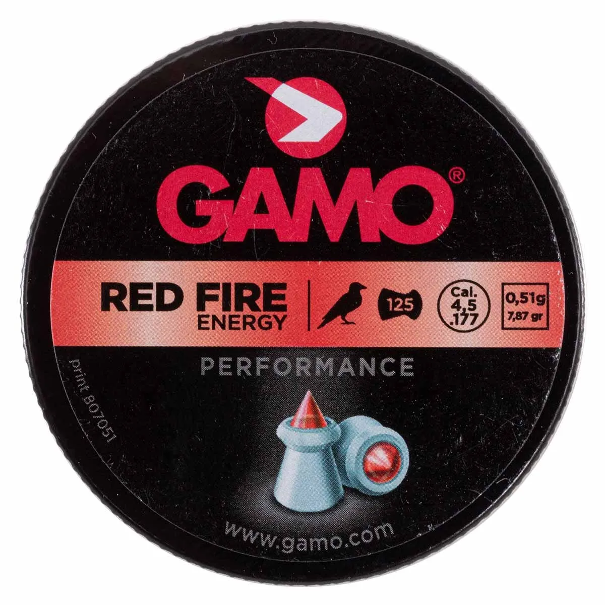 Chumbinho Gamo Red Fire 4.5mm - Caixinha com 125 unidades