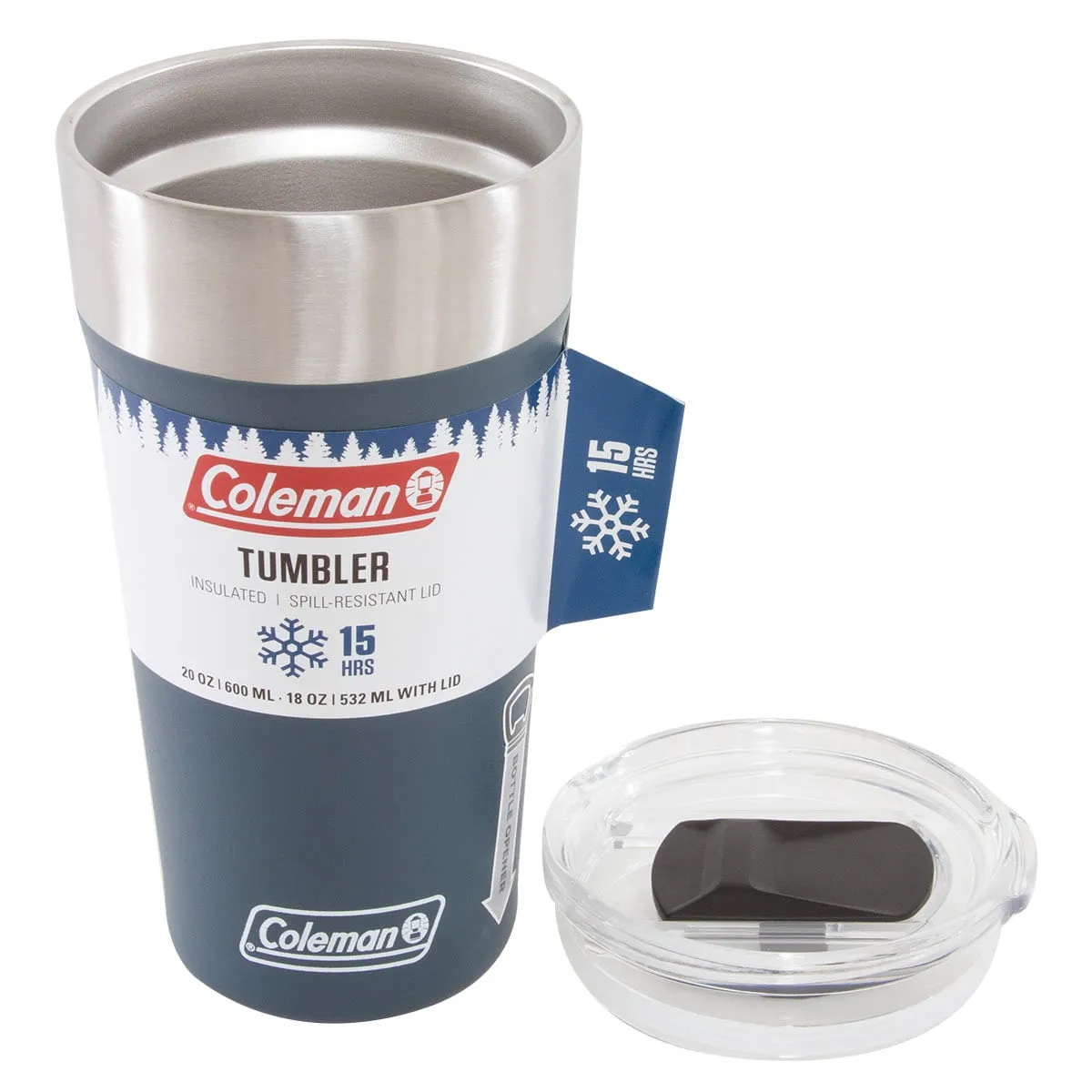 Copo Térmico Coleman com Tampa 600ml Azul