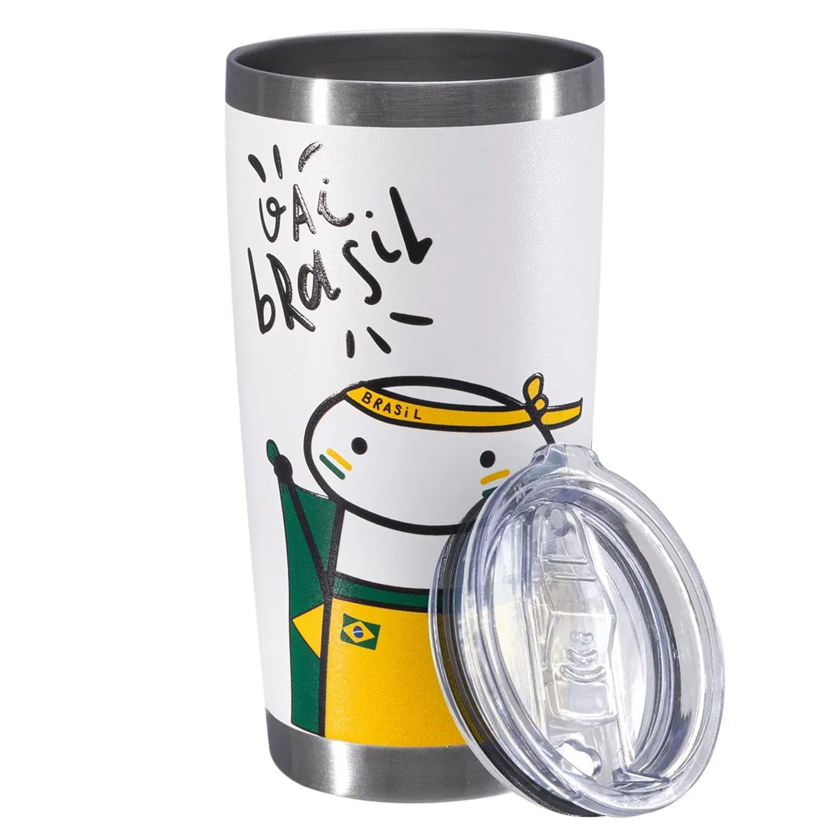 Copo Térmico CT Lucky Future Brasil Flork Confiante 591ml - Glück