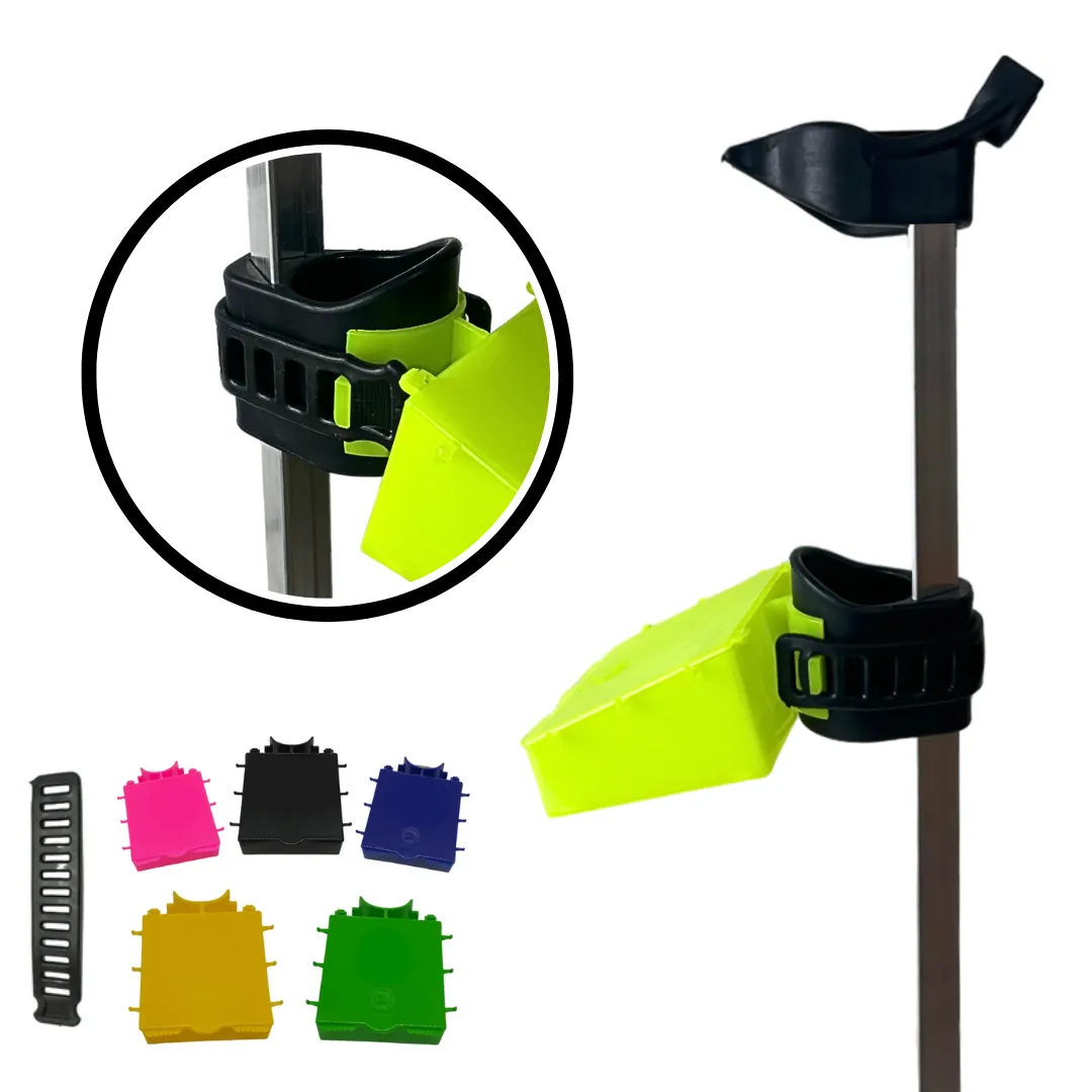 Suporte de Vara Emborrachado Chumbada Oficial com Caixa Porta Isca Asplast