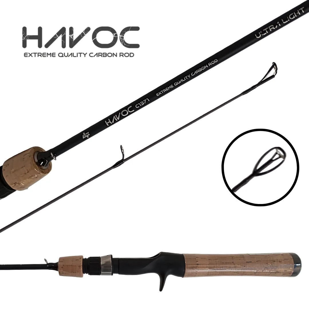 Vara Havoc Carbon 137 | 2-6lbs Albatroz Fishing Para Carretilha